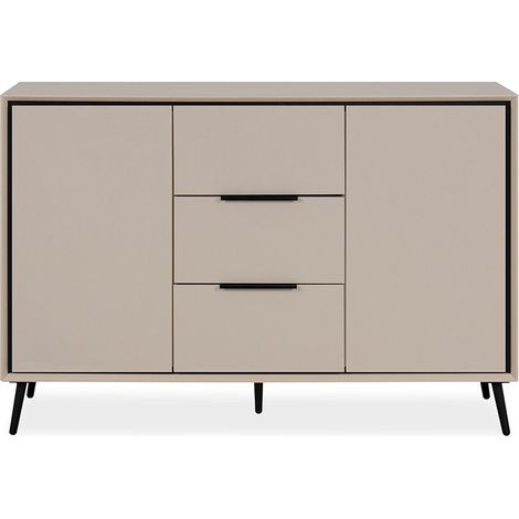 Arona Buffet beige mit modernen Türen und Schubladen (1/5)