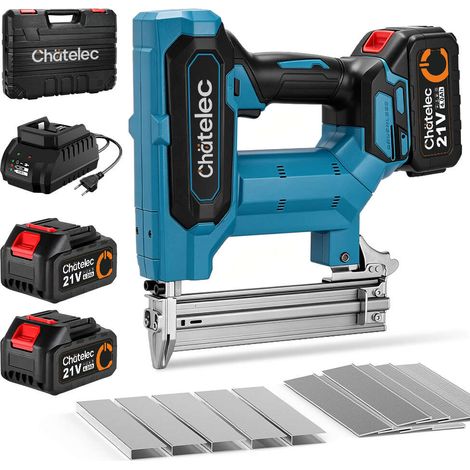 Akku-2-in-1-Tacker und Nagler – 2 Akkus à 4,0 Ah – Für F30/F422 – 1.700 Nägel gratis + 2.500 Klammern gratis (1/5)