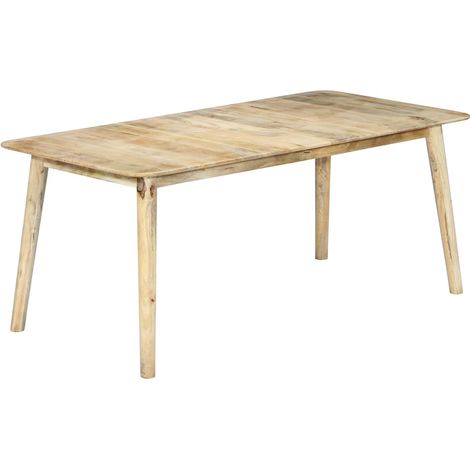 Table de salle à manger,Design Scandinave,Table à manger 180x90x76 cm Bois de manguier massif HH36121 (1/5)