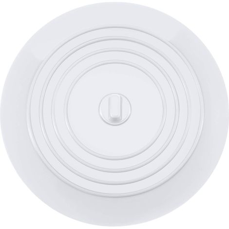 Ahlsen Tapón para bañera, tapón de drenaje de silicona, tapón para fregadero de cocina, 6 pulgadas de diámetro, tapones de drenaje universales para cocina, baño, lavandería (paquete de 3, blanco) (1/5)