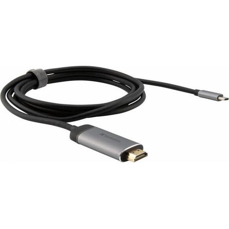 Verbatim 49144 adaptador de cable de vídeo 1,5 m USB Tipo C HDMI Negro, Plata (1/4)