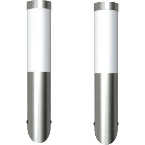 Applique da Esterno 2 pz in Acciaio Inossidabile vidaXL