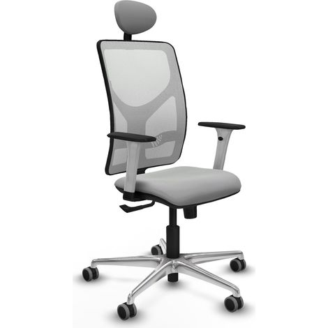 Chaise piqueras y crespo Motilla blanc mesh simili cuir (1/2)