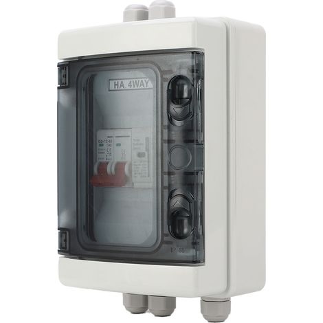 Boîtier de Commutation Étanche IP65 500V 40A avec Disjoncteur pour Installation Extérieure (1/5)