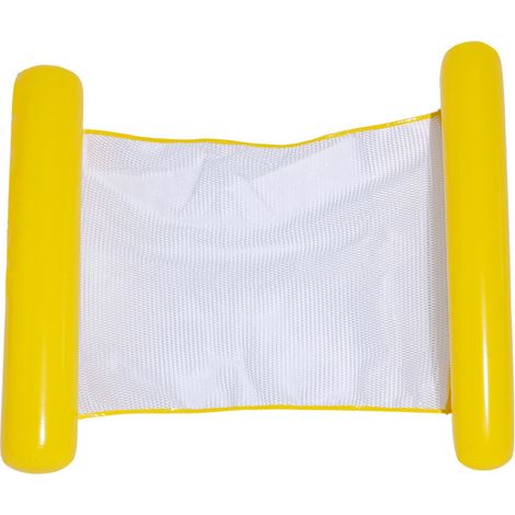 hamac flottant gonflable piscine, hamac flottant radeau hamac flottant siège lit lounger avec pompe à air, adapté à la plage, fête, vacances 105 80 CM.