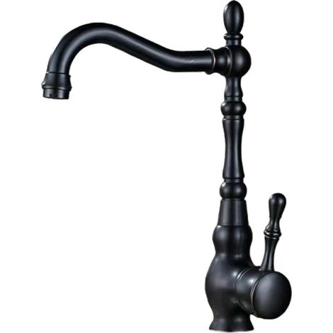 Grifo de lavabo de latón, monomando, con rotación de 360 ​​grados. (1/2)