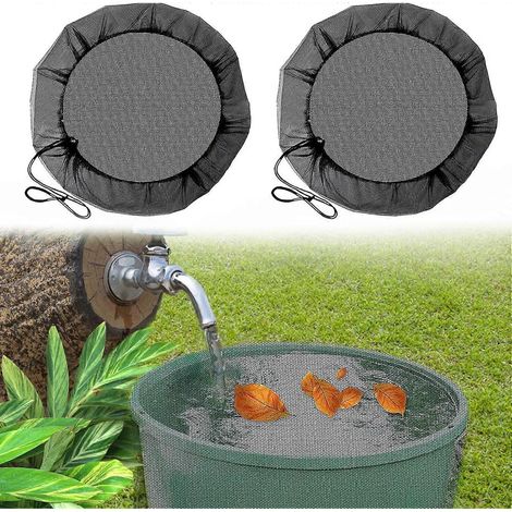 Regentonnet, regentonhoes met trekkoord, ronde regentonhoes, bescherming tegen muggen en bladeren 97 cm (1/5)