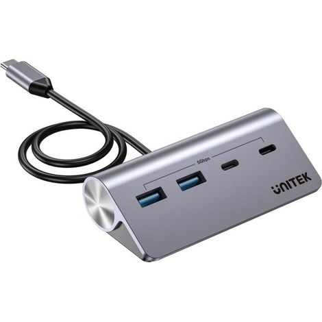 UNITEK HUB USB-C 2X USB-C 2X USB-A 5GBPS ALU