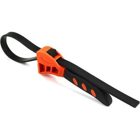 Cle a sangle en caoutchouc multifonctionnelle Decapsuleur reglable Filtre a huile de voiture,6in (1/5)