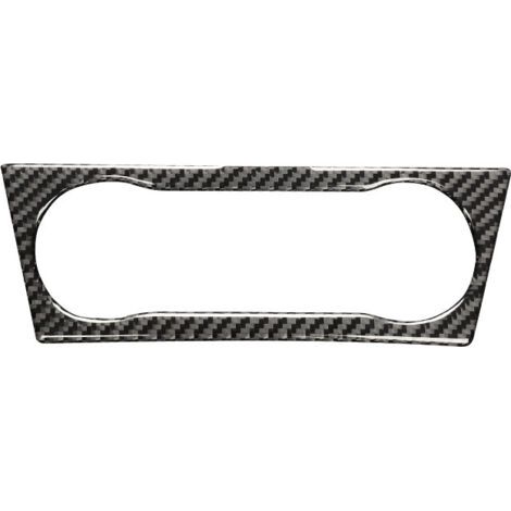 Sollbry Garniture de couvercle de panneau de commutateur de climatisation voiture ca cadre autocollant couverture garniture convient pour A / B / GLA / CLA entraînement gauche(fibre de carbone)