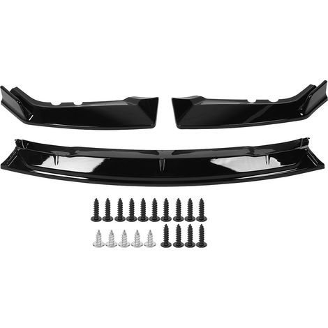 Kit de carrosserie de becquet ABS haute résistance de lèvre de pare-chocs avant de 3 pièces pour CR-V 2017-2020 noir Piano (1/5)