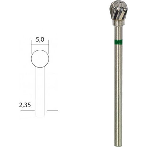 Fraises en métal renforcé embouts rond Ø 5 mm - Proxxon