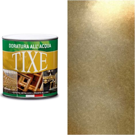 Vernice oro all'acqua per esterni - Tixe Doratura Oro Ricco Pallido - 125 ml (1/4)