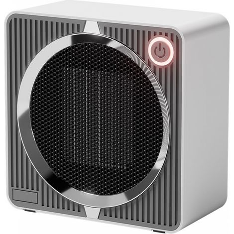 Mini Chauffage Soufflant Électrique 500 W, Chauffage Portable PTC en Céramique, Protection Anti-Surchauffe et Anti-Basculement, Compact (1/5)