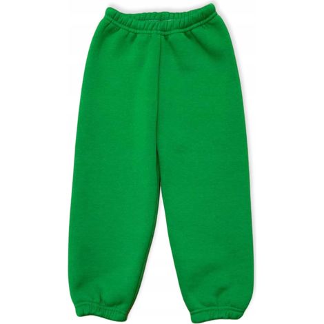 Pantaloni della tuta caldi e spessi con imbottitura soffice, taglia 164, autunno-inverno, verde erba (1/5)