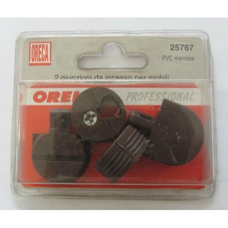 ORECA - GIUNZIONI DA INCASSO PER MOBILICON DOPPIA SCATOLA 25X12MM