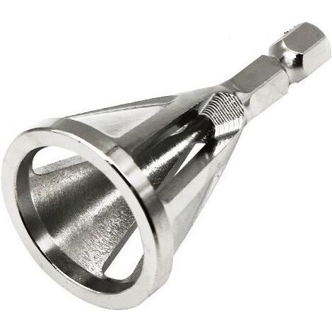 Fraise à ébavurer pour tubes et tiges filetées Ø4-20mm – Queue hexa 6,35 – Acier pour roulement – 3 arêtes de coupe - 10333120001 (1/4)