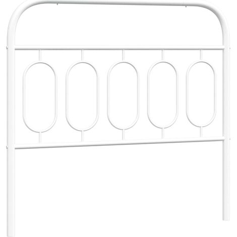 Maison Exclusive - Ersatz-Kopfteil Metall Weiß 100 cm
