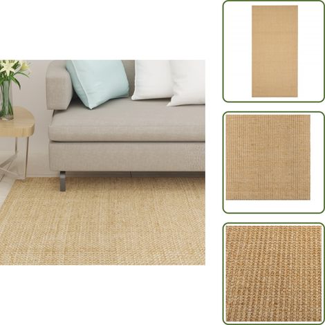 Tappeto resistente - vidaXL Tappeto in Sisal Naturale 100 x 200 cm - Tappeto in sisal