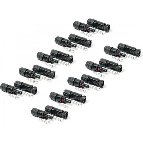 1 bis 50 Paar Solar Stecker für Solarkabel 4-6 mm² PV Stecker kompatibel mit MC4 10 Paar