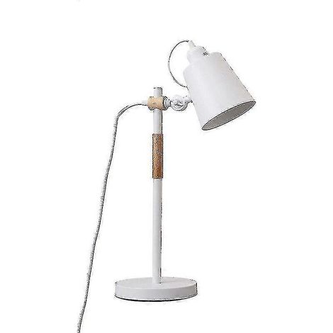 Lampe de bureau LED moderne, lampe de table réglable blanche (1/4)