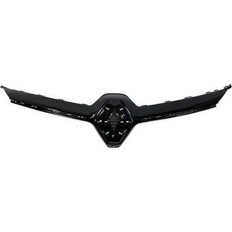 Moulure grille de calandre avant noire brillante avec trou caméra Renault Clio 5 phase 1 2019-2023