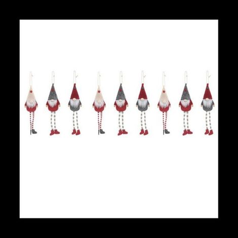 9 Paquets Noël Sans Longue Jambe Gnome Père Noël Arbre de Noël Suspendu Goutte Ornement Décorations de Poupée pour Pendentif (1/5)