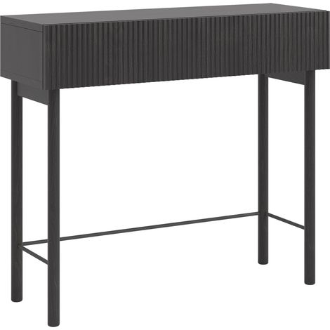 Selsey Nolie - Konsolentisch mit Schublade, Holzoptik Esche Schwarz, 90 cm (1/5)