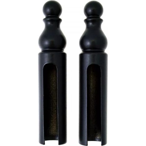 Paire cache-fiche rustique n°16 pour Exacta Ø16 H.80mm fer noir – Cache vis pour bois dur – CF16AEX165 – Bros
