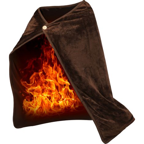 Couverture chauffante, châle chauffant lavable, couverture portable idéale pour le camping, le bureau et la maison. (1/5)