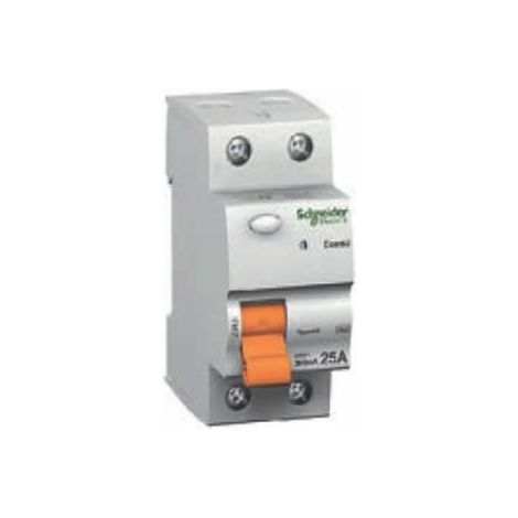 Interruptor diferencial 2P 25A 30mA AC vivienda Schneider 15244