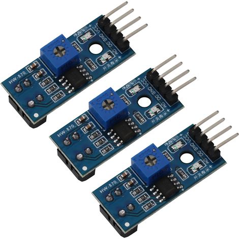 TCRT5000 Infrared Sensor IR Tracking Sensor Car Tracking Module Infrared Reflection Sensor Photoelectric Switching Module (3pcs) (1/5)