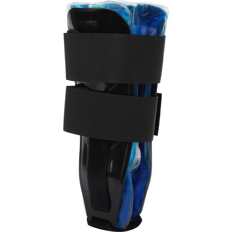 Attelle cheville gel rafraîchissant entorse soutien stabilisateur ajustable protection sport noir