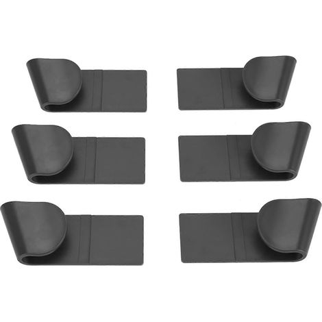 Support mural sans perçage pour couvercles de casseroles, 6 pièces, organiseur de cuisine, porte-ustensiles, rangement adhésif, étagère fixe pour batterie de cuisine, accroche-couvercle robuste, desig (1/5)