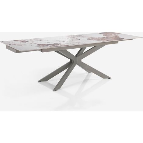 Mesa extensible de cerámica y acero 160/240x90 Ward (1/5)