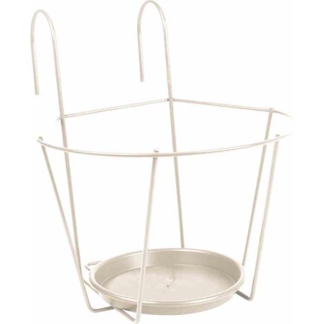 Haken-Topfhalter 25 cm weiß