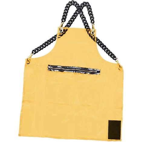 Tablier en TPU imperméable à l'huile, tablier de coiffeur, tablier de chef, tablier de peintre, accessoires pour école d'art, restaurant, maison, ferme-Orange