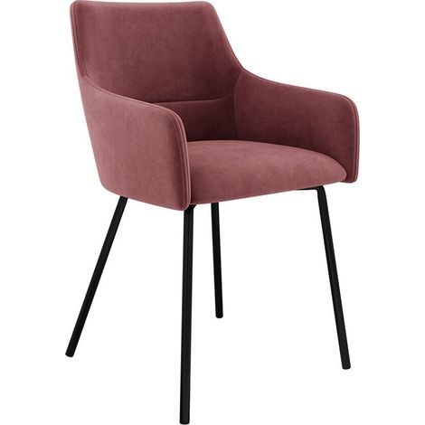 Silla Jackson 109, Negro + Magic Velvet 2258, 81x54x57cm, Tapiz, Metálico, Madera