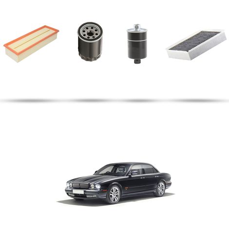 Kit tagliando 4 filtri compatibile con Jaguar XJ (X350) 4.2 v8 291kw dal 2003 (1/5)