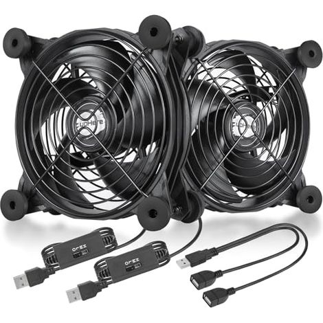 USB ventilateur PC 120mm Multi Speed avec grille métallique pour bureau