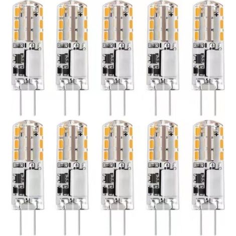 10 lampes LED G4 12 V AC/DC Varmvit 3000 K 2 W, 24 LED dimbar - WELLNGS-AquaForge (1/5)