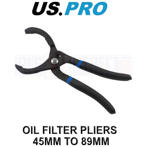 US PRO Tools Oil Filter Pliers Filter Wrench Remover 45 - 89mm 3268