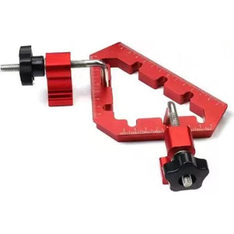 Pince d'angle en alliage d'aluminium pour fixation de panneau auxiliaire 45/90 degrés Pince carrée Outil de charpentier Pinces d'angle pour le travail du bois（1 articles） (1/5)