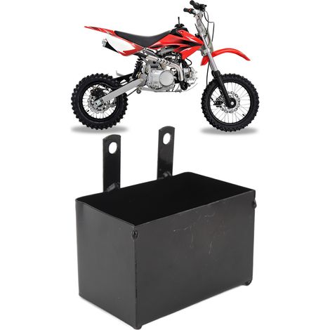 Schwarze Eisenbatteriebox 1167672 mm, Schutzgehäuse für Motorradbatterien, kompatibel mit 50-cm³- und 70-cm³-Batterien (1/5)