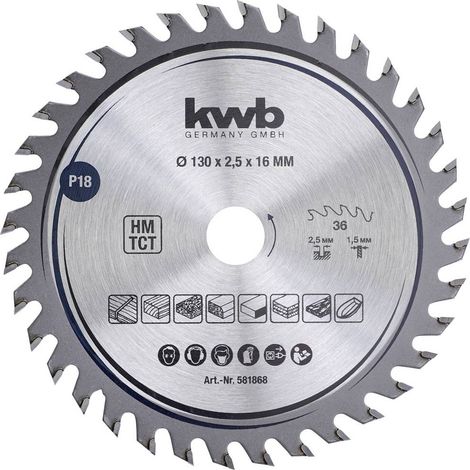 kwb 581868 Lame de scie circulaire 130 x 16 mm 1 pc(s) (1/2)