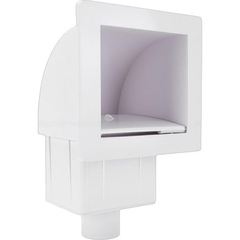 Écumoire Murale en Plastique ABS à Large Ouverture pour Piscine Hors Sol, Kit D'accessoires Piscines Sol et Terrasse D'arrière-Cour (Blanc) - (1/5)