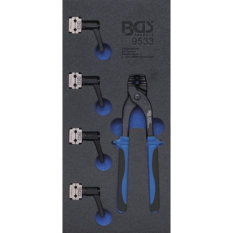 BGS Werkstattwageneinlage 1/3: Rohrbiegegerät- und Bremsleitungsklemmen-Satz 4,75 + 6 mm - 9533 (1/4)