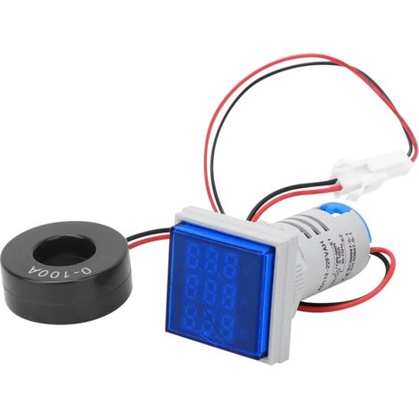 Multimètre Digital AC/DC avec Test de Tension, Ampérage et Fréquence - Écran Bleu (1/5)