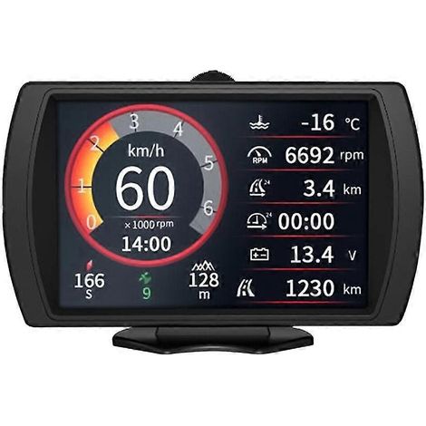 Neigungsmesser-Sicherheitsalarmsensor Echtzeit-Offroad-System HUD Automatischer Geschwindigkeitsmesser