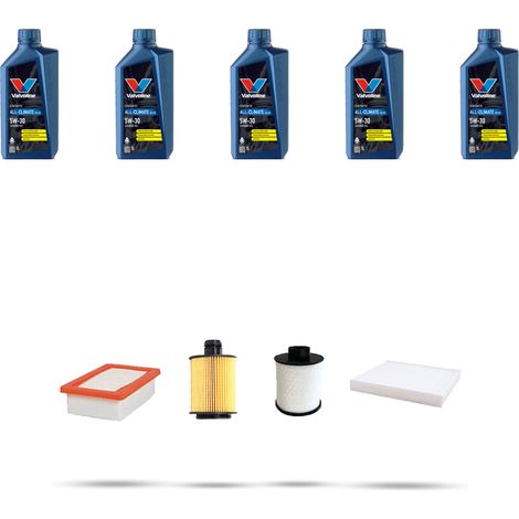 Kit tagliando 4 FILTRI e 5L OLIO compatibile con Suzuki Sx4 Dal 2.0 DDIS 99kw 2009 (1/5)